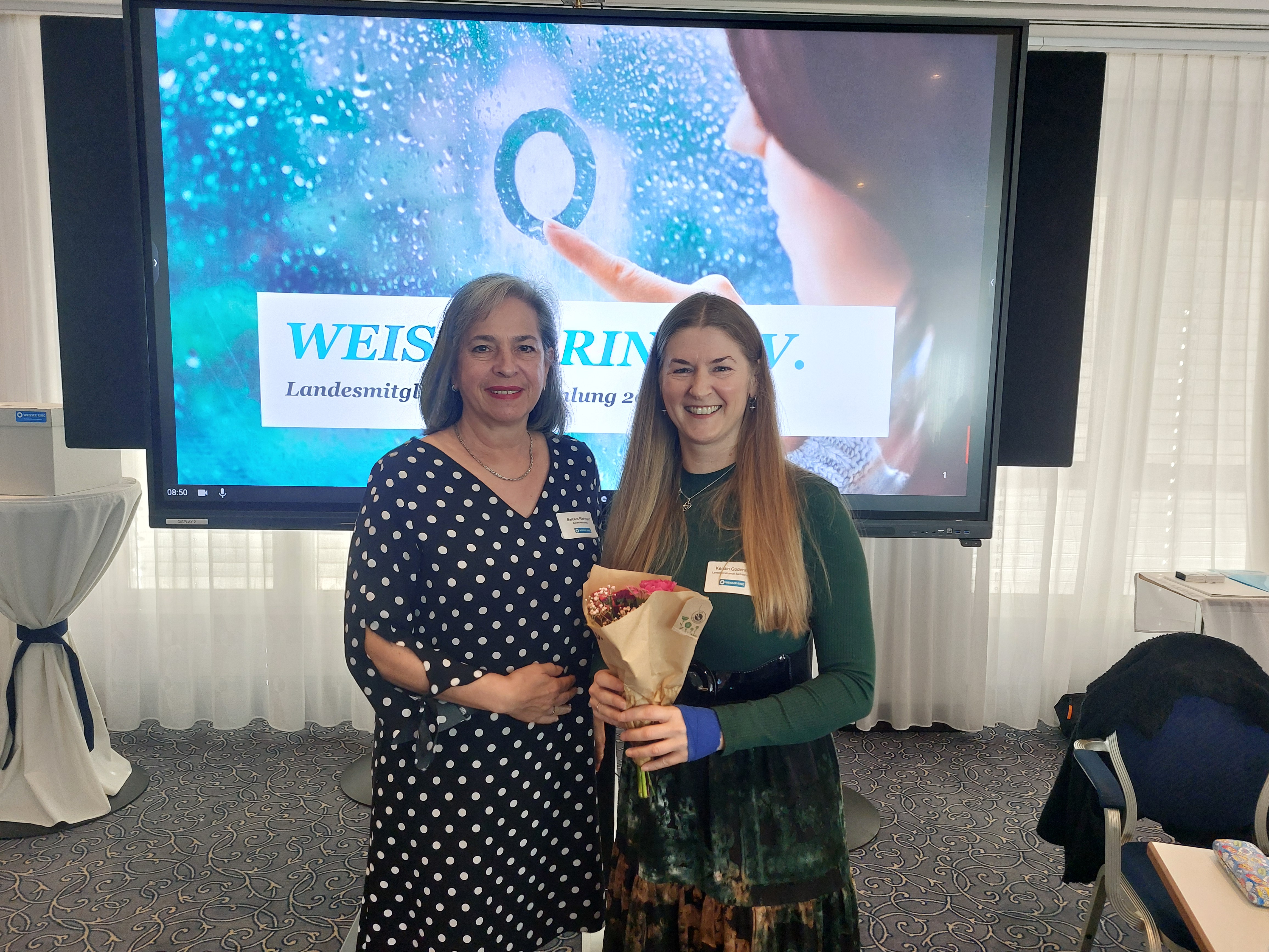 Bundesvorsitzende B.Richstein; Landesvorsitzende K. Godenrath