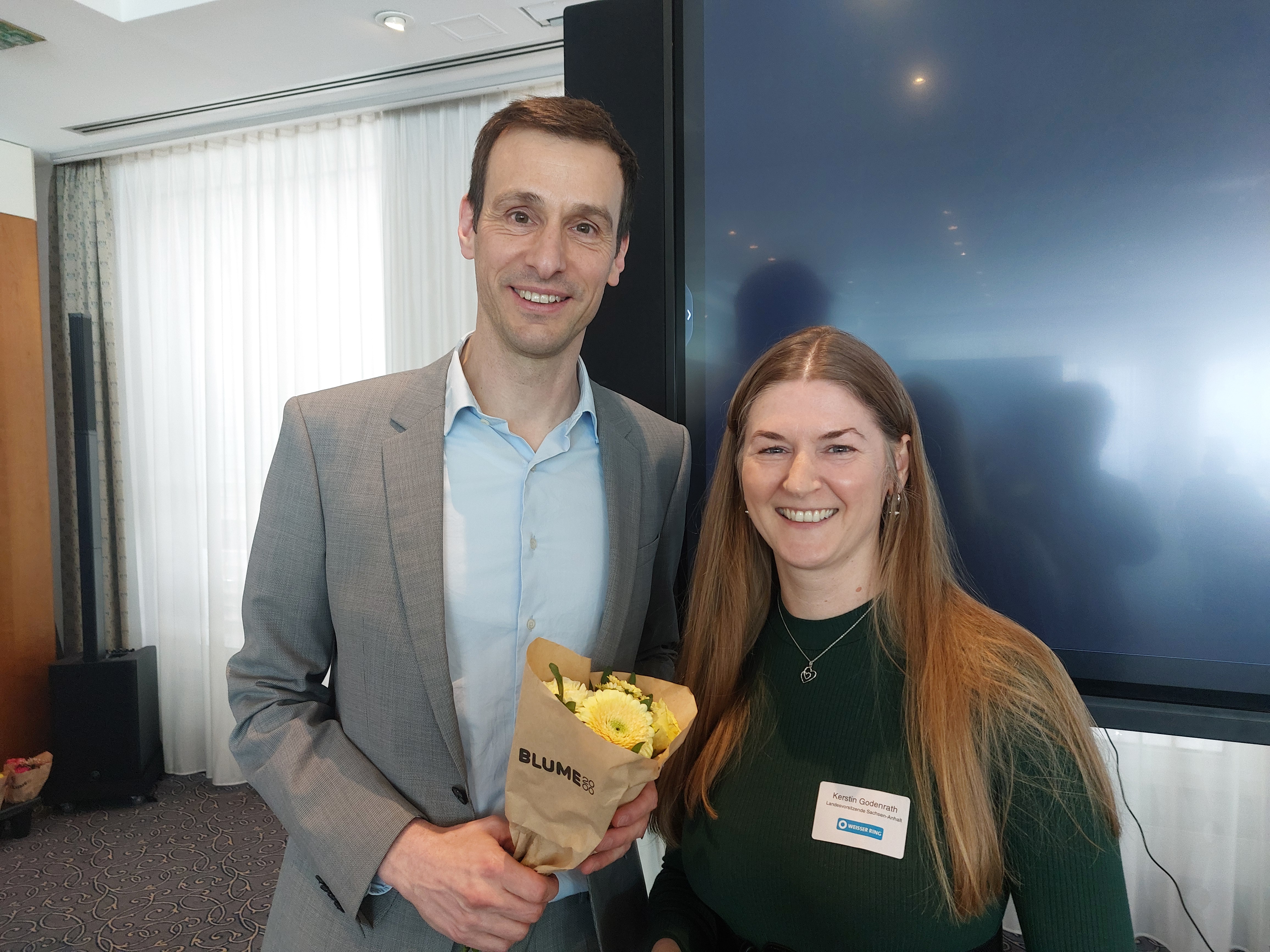 Geschäftsleiter E.Eberle; Landesvorsitzende K.Godenrath