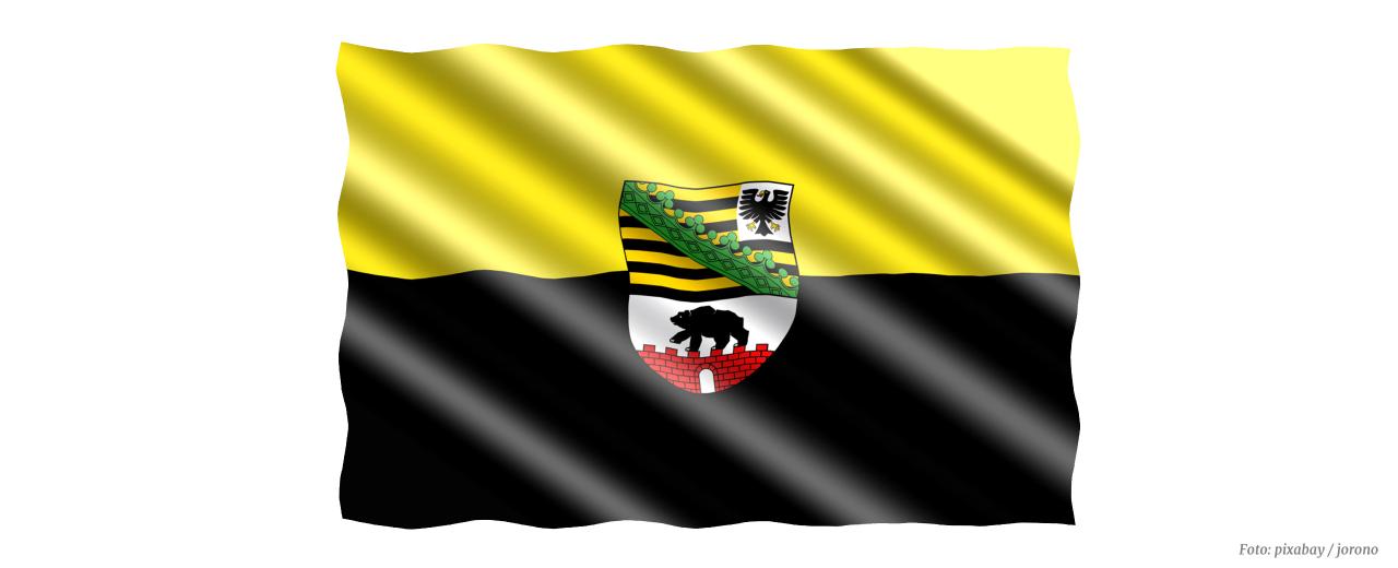 Flagge von Sachsen-Anhalt