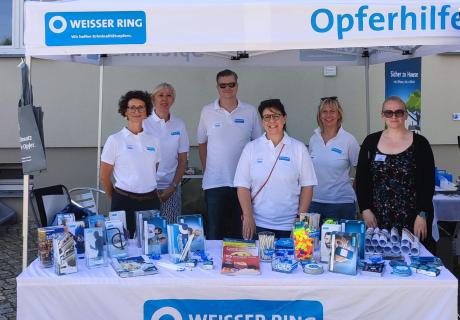 Unser WEISSER RING-Stand in Aschersleben